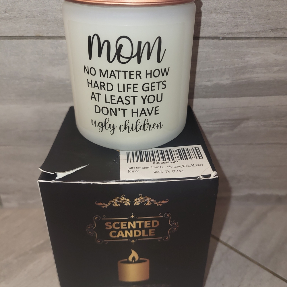 White Scented Candle with Copper Lid